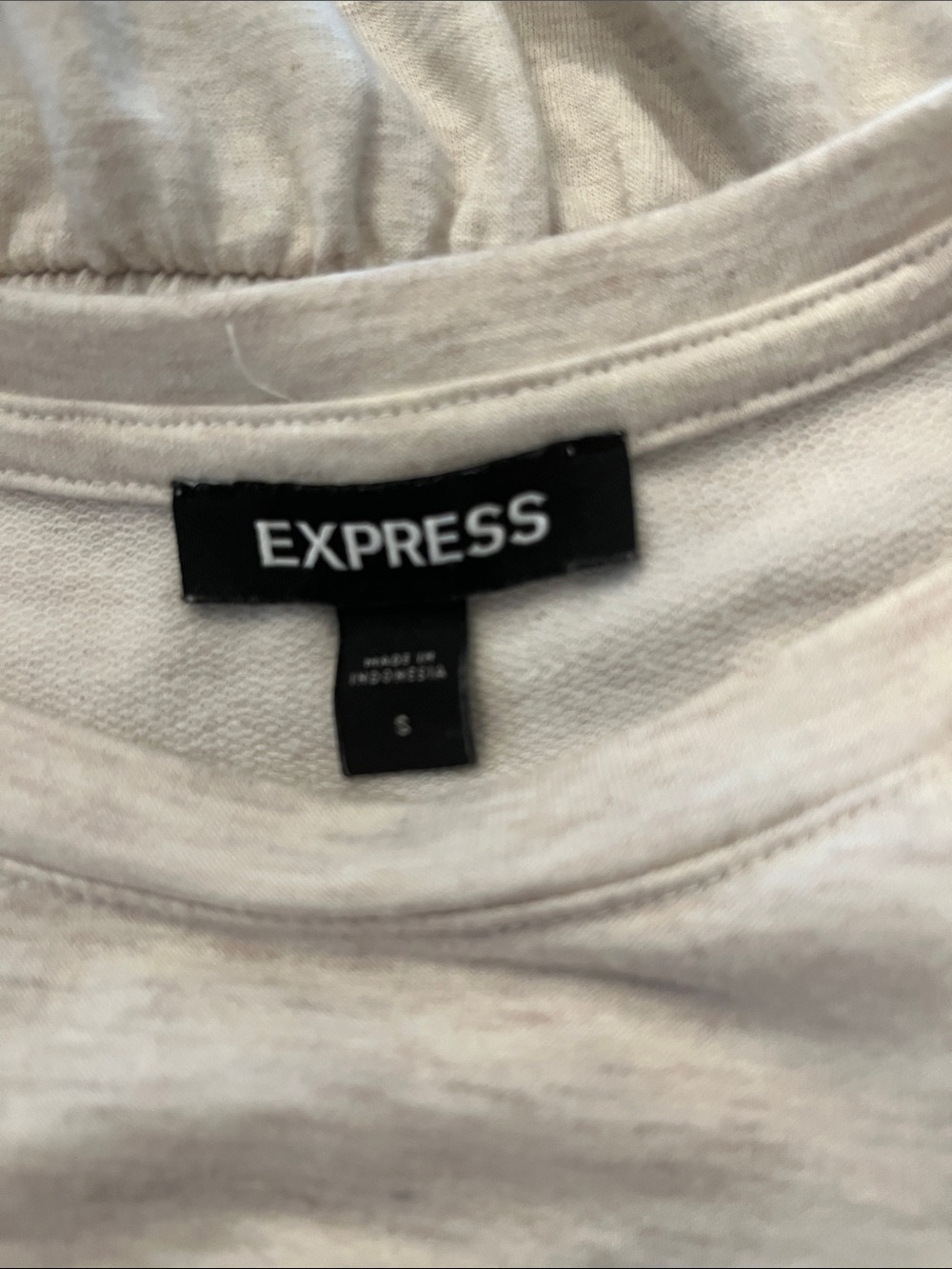 Express Cream Ruched Mini Dress - Picture 6 of 7